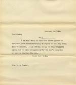 Image of Case 8723 8. Copy letter to Miss Foster  3 February 1902
 page 1
