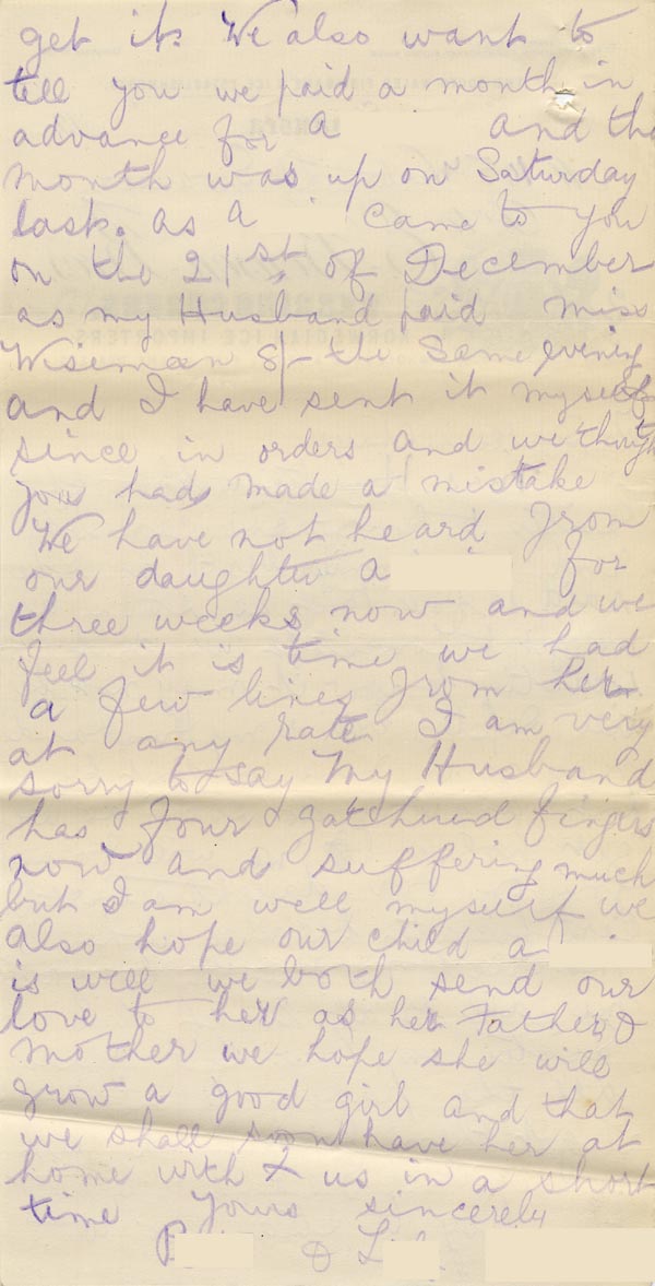 Large size image of Case 8790 6. Letter from A's parents  nd
 page 2