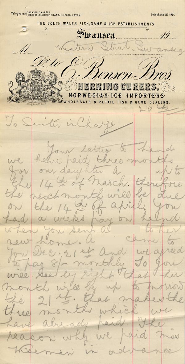 Large size image of Case 8790 7. Letter from A's parents  nd
 page 1