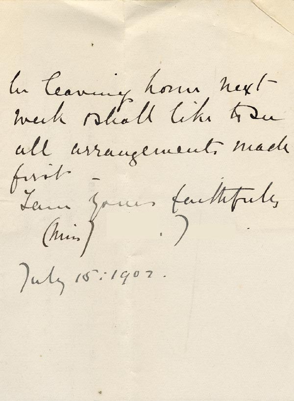 Large size image of Case 9126 6. Letter from Miss J. discussing the maintenance payment  18 July 1902
 page 3