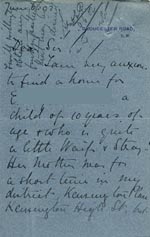 Image of Case 9126 2. Letter from Miss J. commending E's case  6 June 1902
 page 1