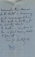 Image of Case 9126 4. Letter from Miss J. saying that E's mother was a member of the Church of England and giving more details of the case  24 June 1902
 page 3