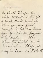 Image of Case 9126 6. Letter from Miss J. discussing the maintenance payment  18 July 1902
 page 2