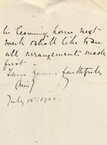 Image of Case 9126 6. Letter from Miss J. discussing the maintenance payment  18 July 1902
 page 3