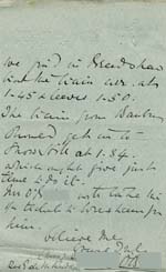 Image of Case 9308 7. Letter from Mrs O'B. about travel arrangements  3 December 1902
 page 2