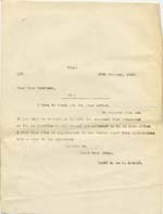 Image of Case 9308 11. Copy letter from Revd Edward Rudolf about J's application to the Gordon Boys Home, Woking  27 January 1910
 page 1