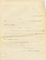 Image of Case 9308 12. Copy letter from Revd Edward Rudolf to the St Giles Home about minor administrative procedures  3 February 1910
 page 1