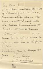 Image of Case 9308 21. Letter from the St Giles Home to the Revd Edward Rudolf asking him to correspond with J's sister about his death in 1914  7 January 1916
 page 2