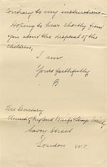 Image of Case 9309 3. Letter from Revd B. enclosing photographs of the children [these photographs are not on the file]  18 November 1902
 page 2