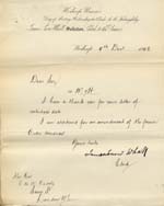 Image of Case 9315 9. Letter from the Worksop Union  9 December 1902
 page 1