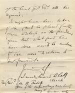 Image of Case 9315 22. Letter from the Worksop Union agreeing to the arrangements for M.  20 April 1905
 page 2