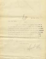 Image of Case 9315 26. Copy letter to St Michael's Home referring to a telegram asking them to defer sending M. to the St Barnabas Home  1 May 1905
 page 1
