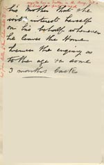 Image of Case 9402 3. Extract from a letter to Miss A. Nelson, of the Tunbridge Home  28 January 1907
 page 1