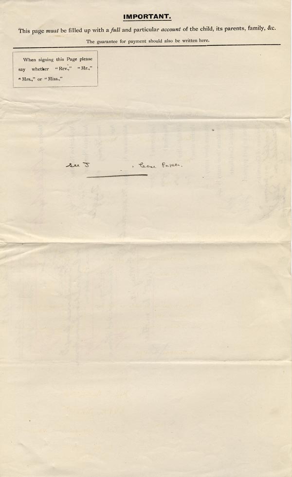 Large size image of Case 9467 1. Application to Waifs and Strays' Society  25 February 1903
 page 3