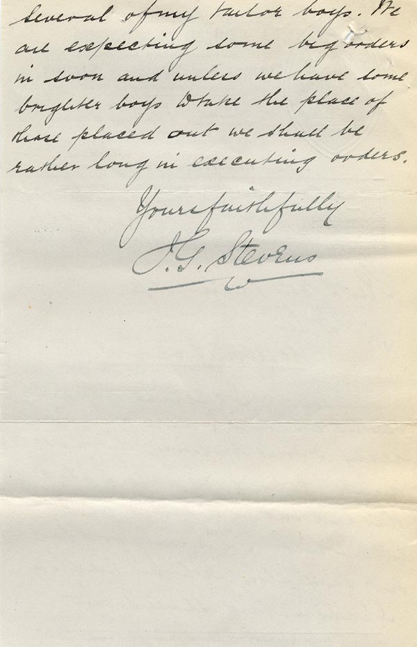 Large size image of Case 9498 16. Letter to Revd Edward Rudolf from the Islington Home enclosing the above report  19 November 1909
 page 2