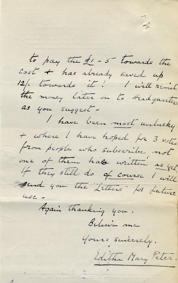 Large size image of Case 9498 60. Memo about the cheque for A's leg  27 May 1911
 page 2