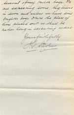 Image of Case 9498 16. Letter to Revd Edward Rudolf from the Islington Home enclosing the above report  19 November 1909
 page 2
