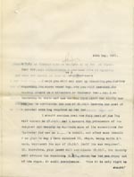 Image of Case 9498 56. Copy letter to the Devizes Union asking if they would contribute towards the cost of the leg  10 May 1911
 page 1