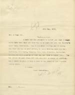 Image of Case 9616 5. Copy letter to Revd N. concerning arrangements for J's admission  18 May 1903
 page 1