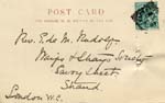 Image of Case 9616 6. Admission card.  [J. mistakenly called W.]  26 May 1903
 page 1