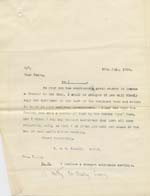 Image of Case 9616 9. Copy letter to J's mother  29 July 1910
 page 1