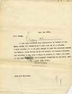 Image of Case 9627 2. Copy letter requesting completion of medical forms  4 May 1903
 page 1