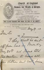 Image of Case 9627 7. Letter from Mrs M.B. Graham of St Martin's requesting further information about J.  19 May 1903
 page 1