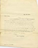 Image of Case 9627 12. Copy letter confirming J's admittance to St Martin's Home  25 May 1903
 page 1