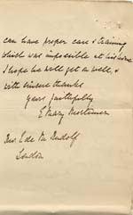 Image of Case 9627 13. Letter from Mary Mortimer following J's journey to Surbiton  30 May 1903
 page 2