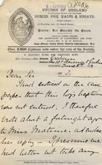Image of Case 9627 15. Letter from Mrs Graham mentioning grave doubts about J's suitability for St Martin's Home  5 June 1903
 page 1