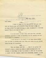 Image of Case 9627 18. Copy letter from Revd Edward Rudolf mentioning J's removal  21 July 1903
 page 1