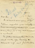 Image of Case 9635 4. Letter from Revd J. requesting help for T's family  17 April 1903
 page 1