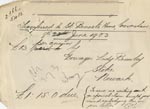 Image of Case 9635 9. Note of money due from Lady Bromley in respect of the boy she had been helping to support [amount mentioned in above letter]  July 1903
 page 1
