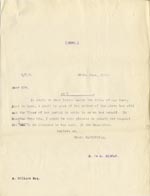 Image of Case 9635 12. Copy letter from Revd Edward Rudolf to Mr Millard asking that the Vicar of the mother's parish write on her behalf  20 June 1911
 page 1