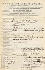 Image of Case 9646 1. Application to Waifs and Strays' Society  7 June 1903
 page 1