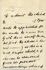 Image of Case 9653 2. Letter from Miss M. accompanying the application  25 April 1903
 page 2