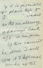 Image of Case 9653 8. Letter from Miss M. addressing the problem of the overpaid money and saying that she was not able to support another child at the present time  July 1906
 page 3