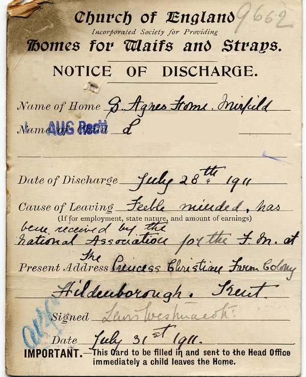 Large size image of Case 9662 22. Letter from Miss Stancliffe giving details of the final outcome of L's case  29 July 1911
 page 2