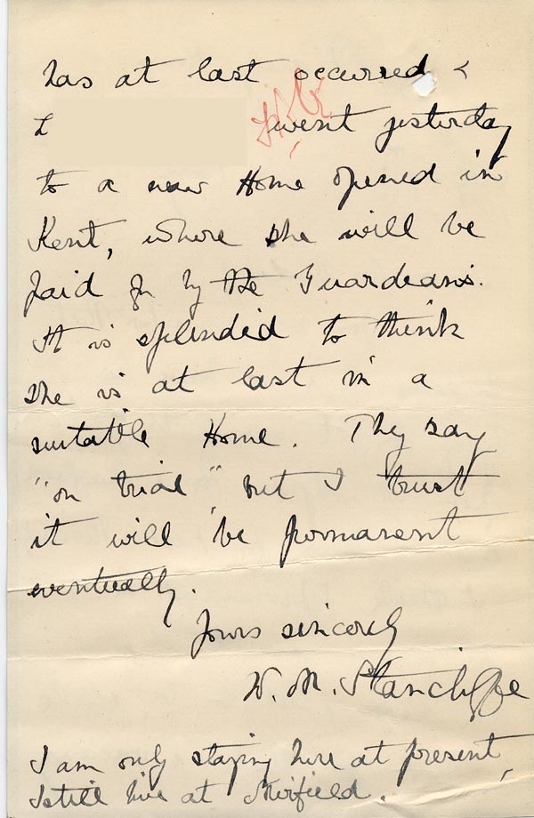 Large size image of Case 9662 23. Notice of discharge  31 July 1911
 page 2