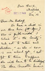 Image of Case 9662 4. Note of wages of L's stepfather (included with item no.3)  22 November 1909
 page 1