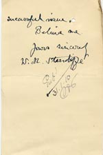 Image of Case 9662 12. Postcard from Miss Stancliffe  29 January 1910
 page 2