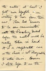 Image of Case 9662 14. Letter from Miss Stancliffe detailing the administrative problems she has encountered dealing with the Poor Law Authorities  6 April 1910
 page 3