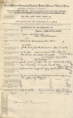 Image of Case 9838 1. Application to Waifs and Strays' Society  9 September 1903
 page 1