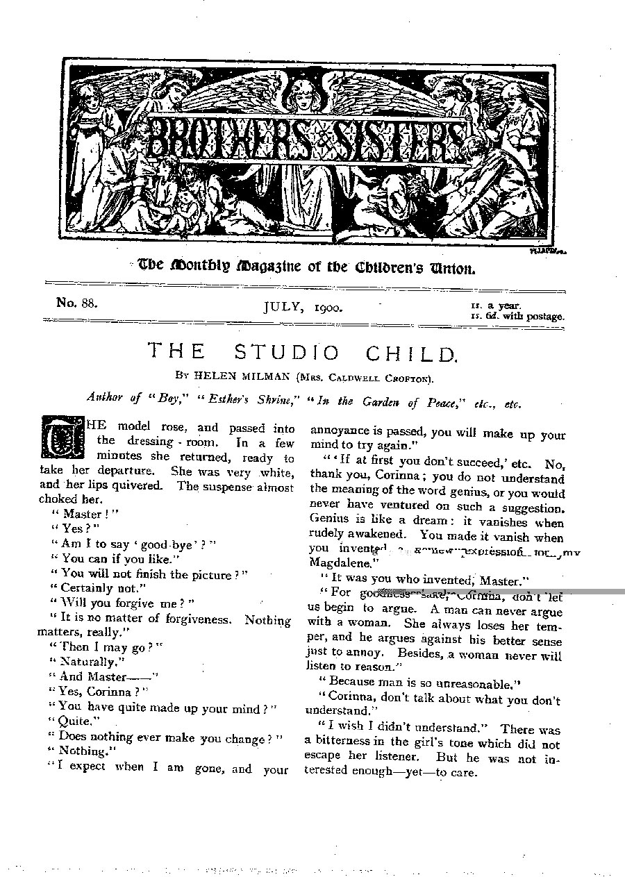 Brothers and Sisters July 1900 - page 1