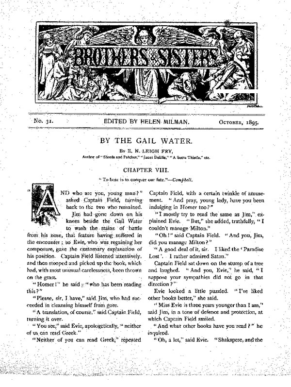 Brothers and Sisters October 1895 - page 1