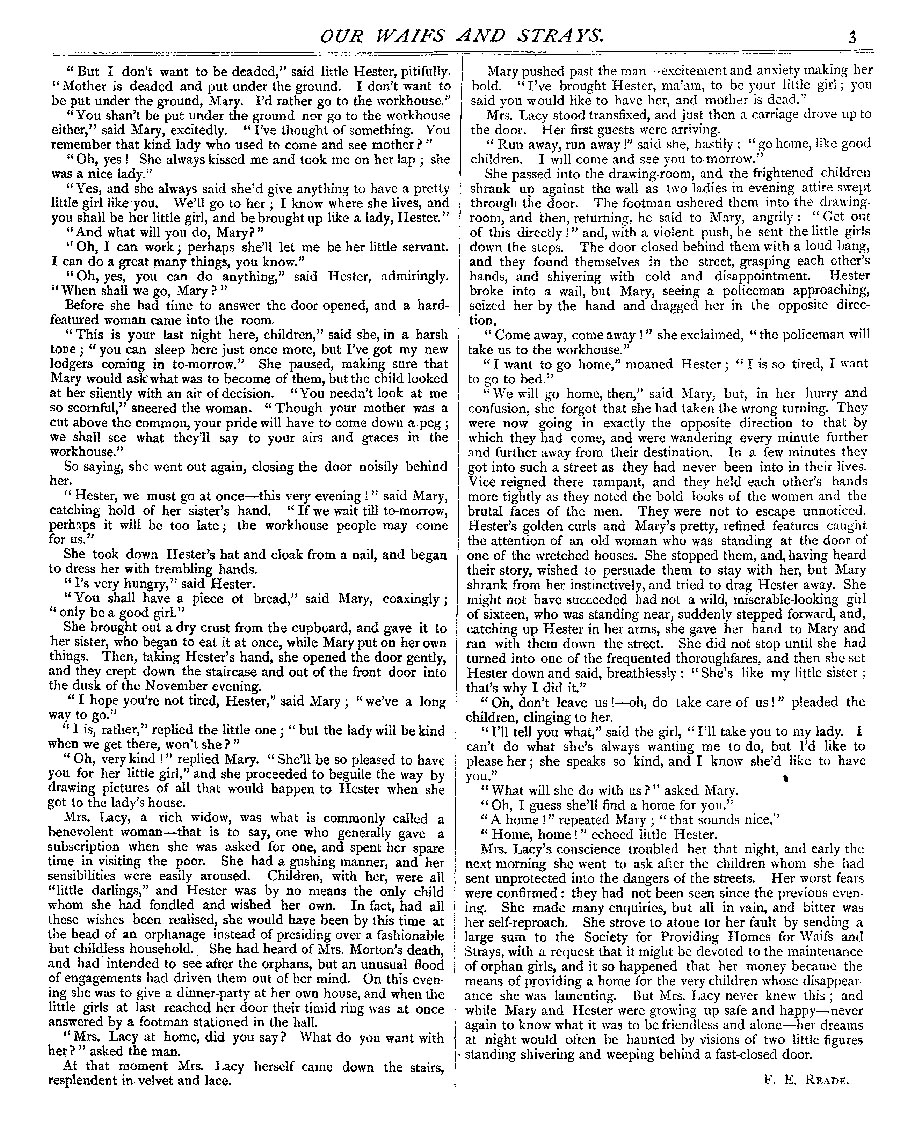 Our Waifs and Strays January 1887 - page 3