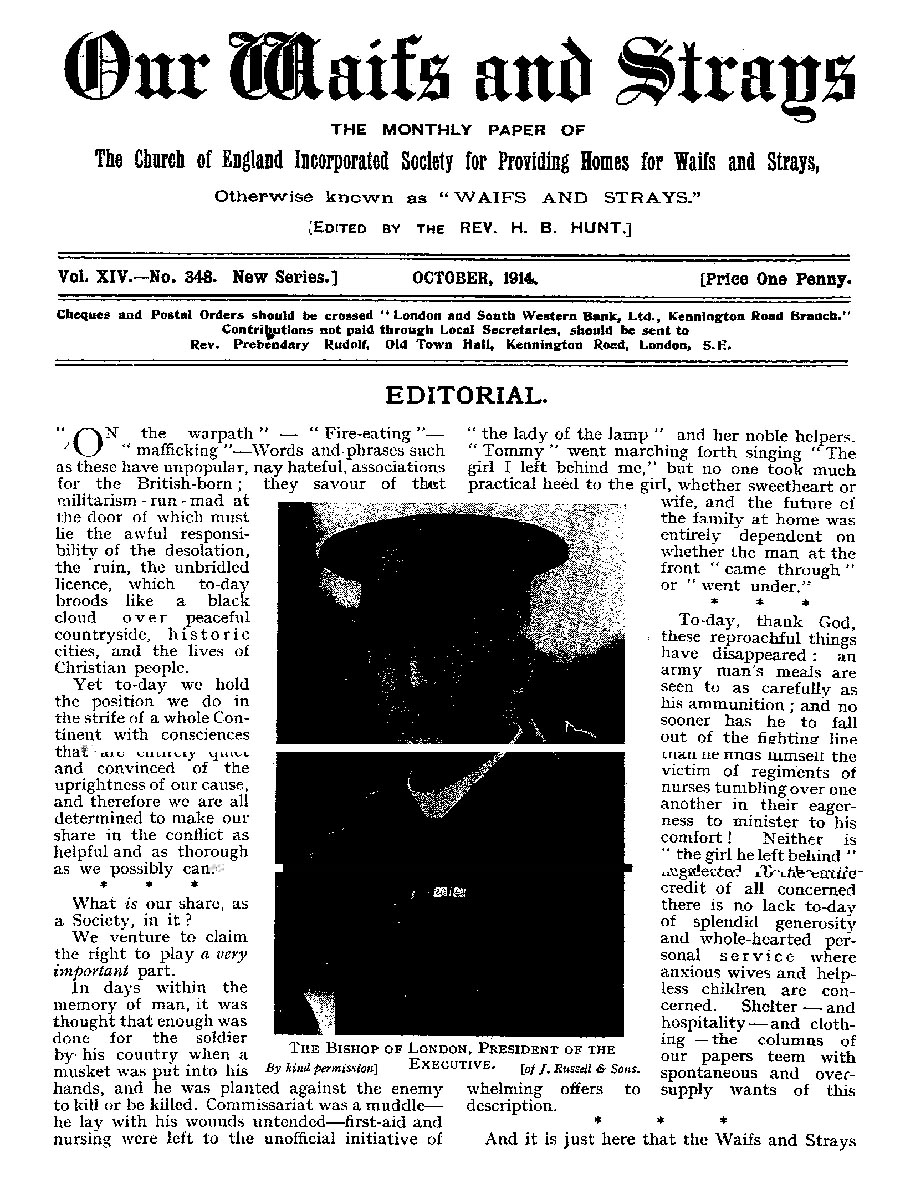 Our Waifs and Strays October 1914 - page 191