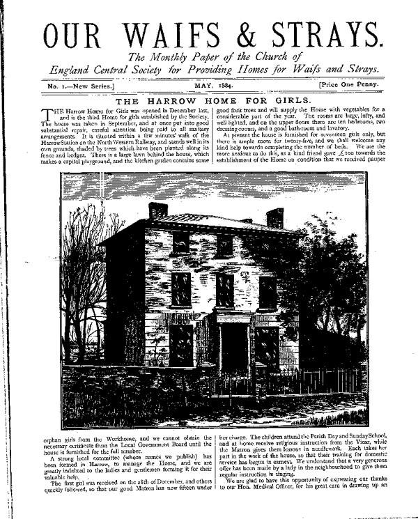 Our Waifs and Strays May 1884 - page 1