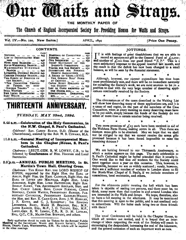 Our Waifs and Strays April 1894 - page 53
