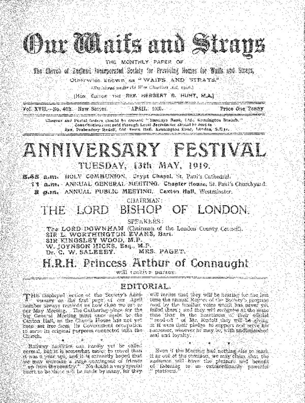 Our Waifs and Strays April 1919 - page 39